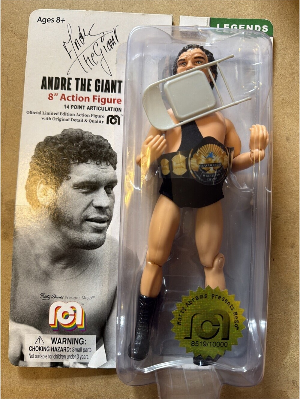 Mego Toys Andre The Giant Action Figure 8 Inch Limited Edition Wrestling WWE New